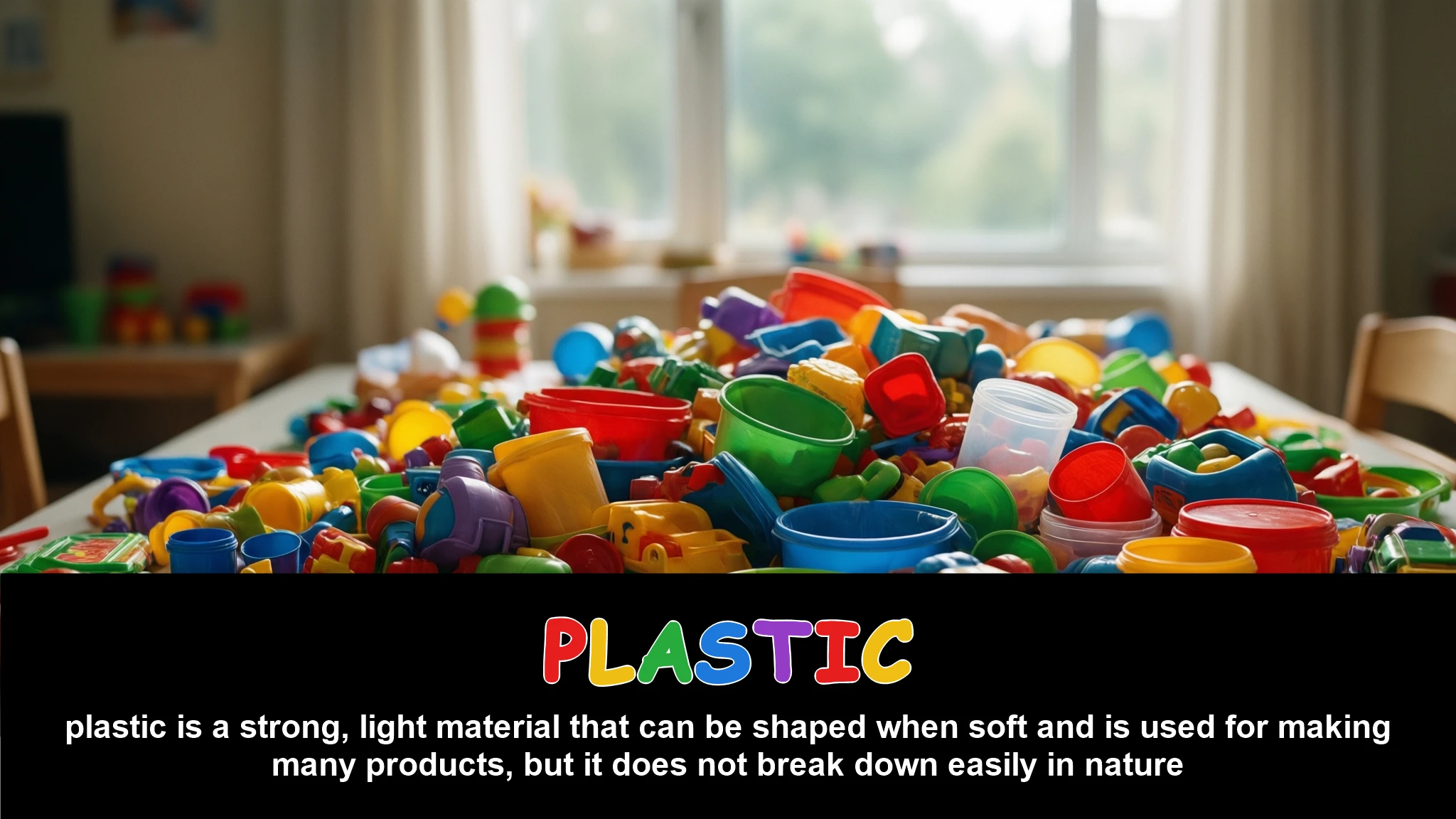 English Illustration for plastic